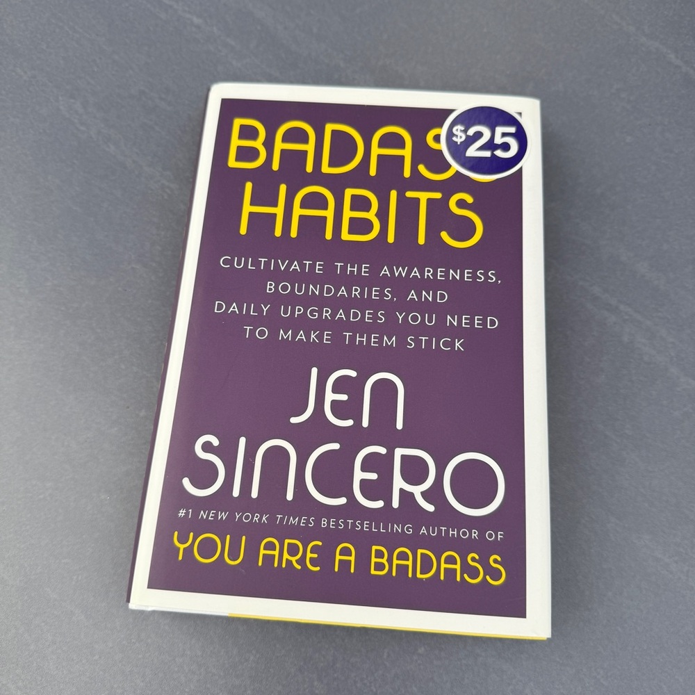 Jen Sincero Badass Habits Hardcover Book with Purple Cover